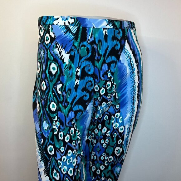 Fashionista Women's Blue/Green/Purple Dress Pant - Size 10 - NWT - Picture 2 of 5